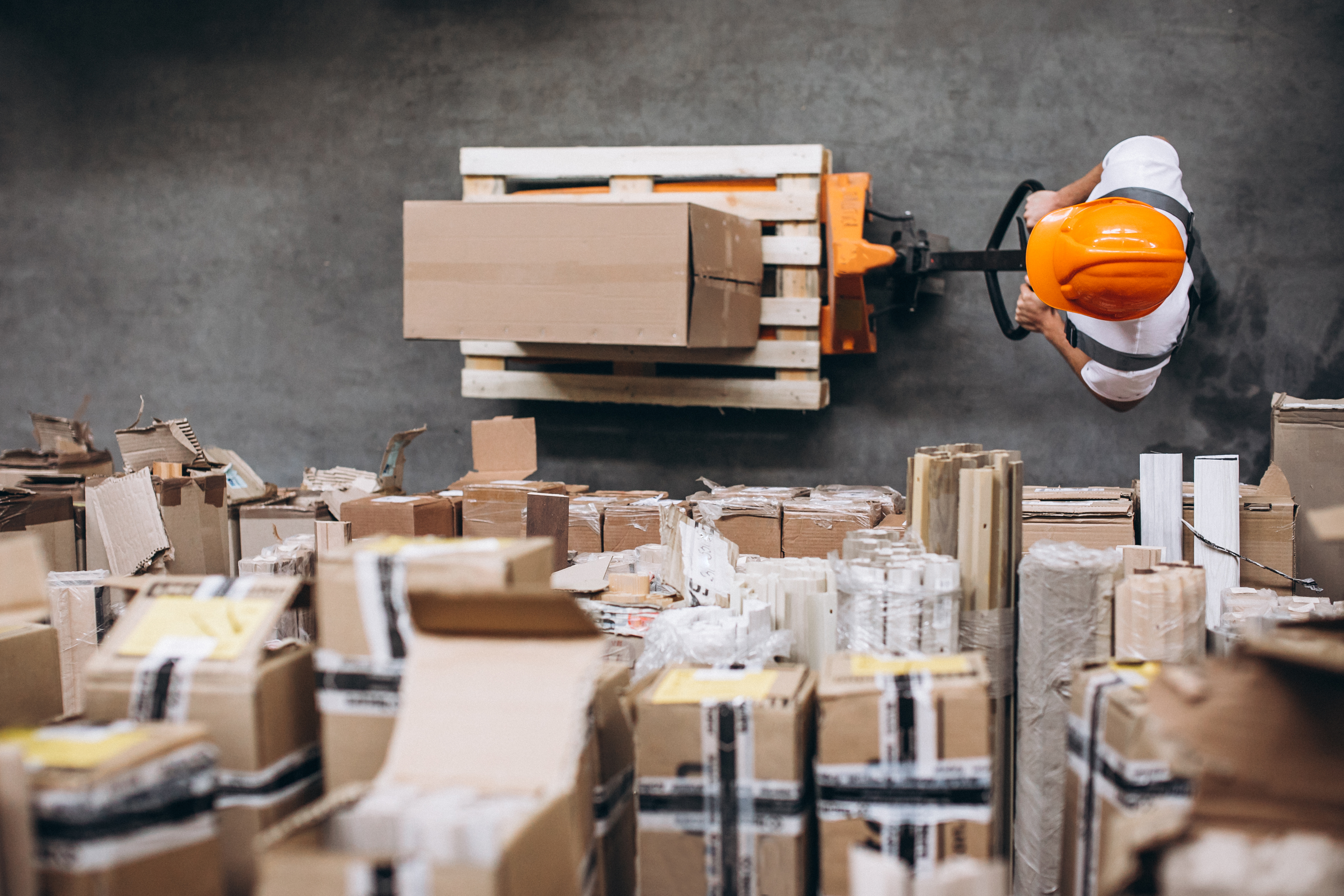 image of warehouse with boxes